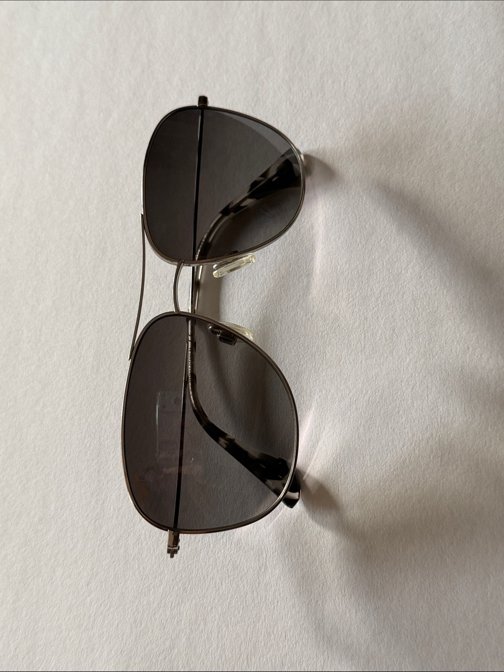 Maui Jim Classic Aviator Sunglasses - Black Lenses, Silver Frame